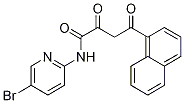 N-(5-bromo-pyridin-2-yl)-4-naphthalen-
1-yl-2,4-dioxo-butyramide molecular structure