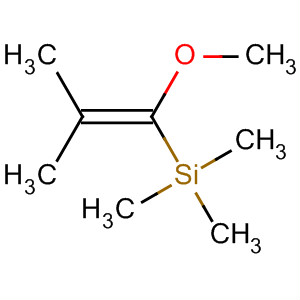 Silane, (1-methoxy-2-methyl-1-propenyl)trimethyl- molecular structure