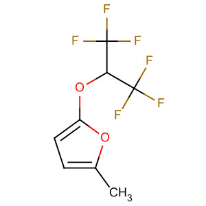 Furan, 2-methyl-5-[2,2,2-trifluoro-1-(trifluoromethyl)ethoxy]- molecular structure