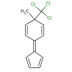 1,4-Cyclohexadiene,6-(2,4-cyclopentadien-1-ylidene)-3-methyl-3-(trichloromethyl)- molecular structure