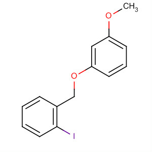 Benzene, 1-iodo-2-[(3-methoxyphenoxy)methyl]- molecular structure