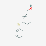 2-Hexen-1-ol, 4-(phenylseleno)-, (E)- molecular structure
