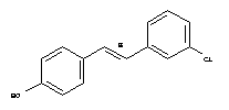 4-[(E)-2-(3-chlorophenyl)ethenyl]phenol molecular structure