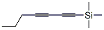 1-(Trimethylsilyl)-1,3-heptadiyne molecular structure