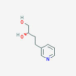 1,2-Butanediol, 4-(3-pyridinyl)-, (2S)- molecular structure