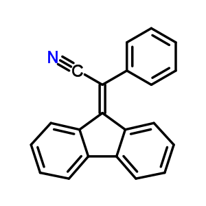 9H-fluoren-9-ylidene(phenyl)acetonitrile molecular structure