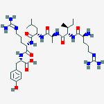 L-Tyrosine, L-arginyl-L-isoleucyl-L-alanyl-L-leucyl-L-arginyl- molecular structure