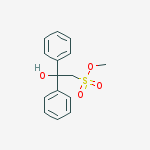 methyl 2-hydroxy-2,2-diphenylethanesulfonate molecular structure