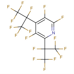 Pyridine,2,3,5-trifluoro-4,6-bis[1,2,2,2-tetrafluoro-1-(trifluoromethyl)ethyl]- molecular structure