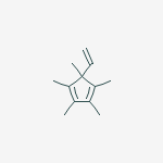 5-ethenyl-1,2,3,4,5-pentamethylcyclopenta-1,3-diene molecular structure