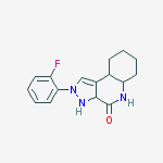 2,5-Dihydro-2-(2-fluorophenyl)-4H-pyrazolo[3,4-c]quinolin-4-one molecular structure