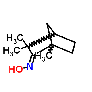 (2Z)-1,3,3-trimethylbicyclo[2.2.1]heptan-2-one oxime molecular structure