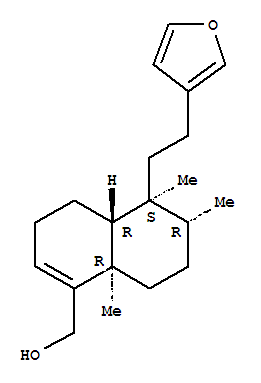 (4aR)-5β-[2-(3-Furyl)ethyl]-3,4,4aβ,5,6,7,8,8a-octahydro-5,6α,8aα-trimethyl-1-naphthalenemethanol molecular structure