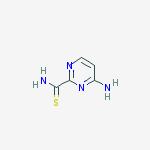 4-aminopyrimidine-2-carbothioamide molecular structure