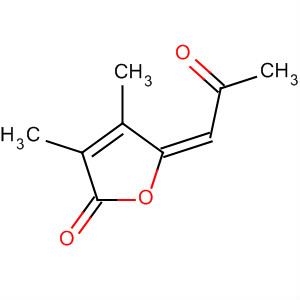 2(5H)-Furanone, 3,4-dimethyl-5-(2-oxopropylidene)-, (E)- molecular structure