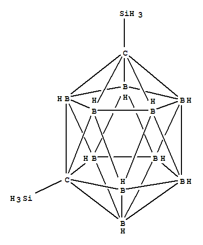 Silane,(1,7-dicarbadodecaborane(12)-1,7-diyl)bis- molecular structure