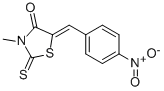 3-METHYL-5-[1-(4-NITRO-PHENYL)-METH-(Z)-YLIDENE]-2-THIOXO-THIAZOLIDIN-4-ONE molecular structure