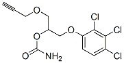 [1-prop-2-ynoxy-3-(2,3,4-trichlorophenoxy)propan-2-yl] carbamate molecular structure