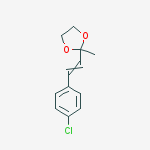 1,3-DIOXOLANE, 2-[2-(4-CHLOROPHENYL)ETHENYL]-2-METHYL-
