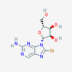 2-Amino-8-bromo-9-(b-D-ribofuranosyl)purine