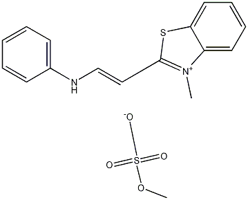 3-Methyl-2-[2-(phenylamino)ethenyl]benzothiazolium Methyl Sulfate molecular structure