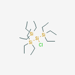 Chlorotris(triethylsilyl)silane molecular structure