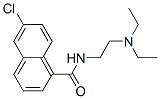 6-Chloro-N-[2-(diethylamino)ethyl]-1-naphthalenecarboxamide molecular structure