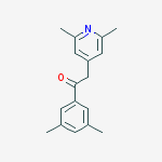1-(3,5-DIMETHYLPHENYL)-2-(2,6-DIMETHYL-4-PYRIDYL)-ETHANONE molecular structure