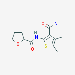N-(3-carbamoyl-4,5-dimethylthiophen-2-yl)oxolane-2-carboxamide