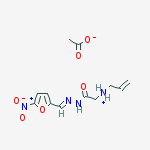 [2-[(2e)-2-[(5-nitrofuran-2-yl)methylidene]hydrazinyl]-2-oxoethyl]-prop-2-enylazanium;acetate