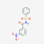 3-nitro-N-(phenylsulfonyl)Benzamide molecular structure