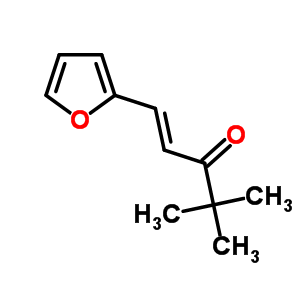 (1E)-1-(furan-2-yl)-4,4-dimethylpent-1-en-3-one molecular structure