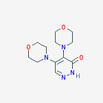 4,5-dimorpholin-4-yl-1h-pyridazin-6-one molecular structure