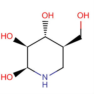 2,3,4-Piperidinetriol, 5-(hydroxymethyl)-, (2S,3S,4R,5R)- molecular structure