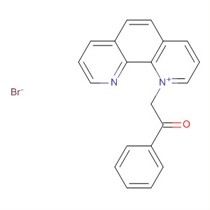 1,10-Phenanthrolinium, 1-(2-oxo-2-phenylethyl)-, bromide molecular structure