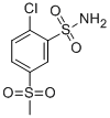2-CHLORO-5-METHANESULFONYL-BENZENESULFONAMIDE molecular structure