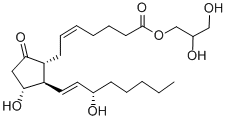 PROSTAGLANDIN E2-1-GLYCERYL ESTER molecular structure