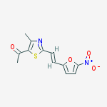 1-[4-methyl-2-[(e)-2-(5-nitrofuran-2-yl)ethenyl]-1,3-thiazol-5-yl]ethanone