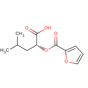 2-Furancarboxylic acid, 1-carboxy-3-methylbutyl ester, (R)- molecular structure