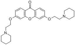 3,6-Bis(2-(piperidino)ethoxy)-9H-xanthen-9-one molecular structure