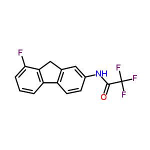 2,2,2-trifluoro-N-(8-fluoro-9H-fluoren-2-yl)acetamide molecular structure