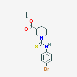 ethyl 1-[(4-bromophenyl)carbamothioyl]piperidine-3-carboxylate molecular structure