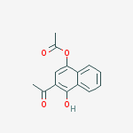 3-acetyl-4-hydroxynaphthalen-1-yl acetate molecular structure