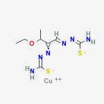 3-ETHOXY-2-OXOBUTYRALDEHYDE BIS(3-THIOSEMICARBAZONE) COPPER (II) COMPLEX molecular structure