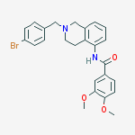 N-[2-(4-bromobenzyl)-1,2,3,4-tetrahydroisoquinolin-5-yl]-3,4-dimethoxybenzamide molecular structure