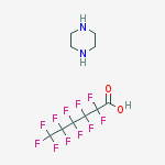 Piperazine;2,2,3,3,4,4,5,5,6,6,6-undecafluorohexanoic Acid molecular structure