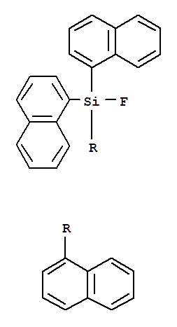 fluoro(trinaphthalen-1-yl)silane molecular structure