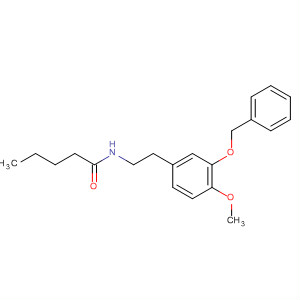 Pentanamide, N-[2-[4-methoxy-3-(phenylmethoxy)phenyl]ethyl]- molecular structure
