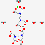 barium cobalt(3+) 2,2',2'',2'''-(ethane-1,2-diyldinitrilo)tetraacetate hydrate (1:2:2:4) molecular structure