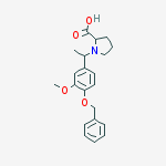 1-[1-(3-methoxy-4-phenylmethoxyphenyl)ethyl]pyrrolidine-2-carboxylic Acid